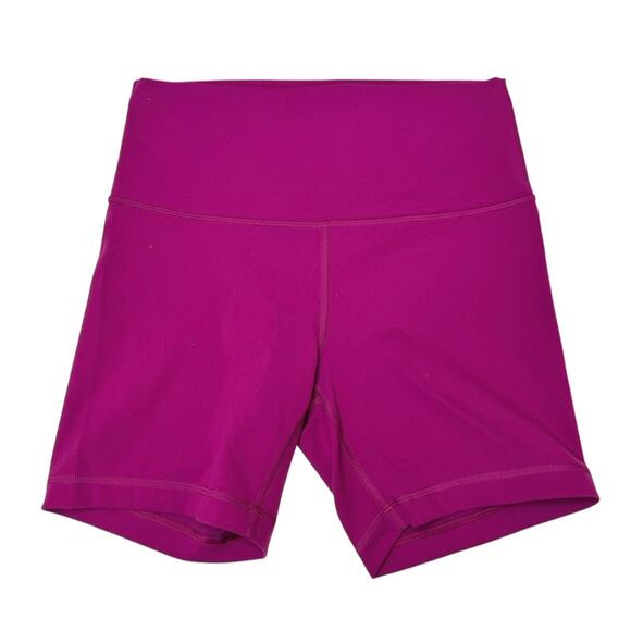 LULULEMON Align High Rise 6” Biker Shorts Magenta Purple Size 8 RARE COLOR - Picture 2 of 10